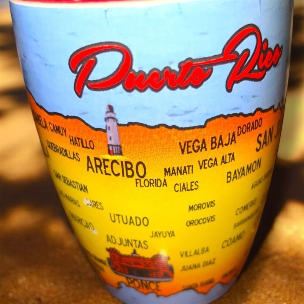 Puerto Rico Map Coffee Mug Souvenir Ceramic Cup San Juan Ponce Arecibo Aguadilla